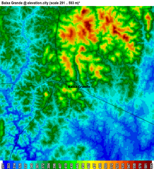 Zoom OUT 2x Baixa Grande, Brazil elevation map