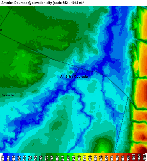 Zoom OUT 2x América Dourada, Brazil elevation map