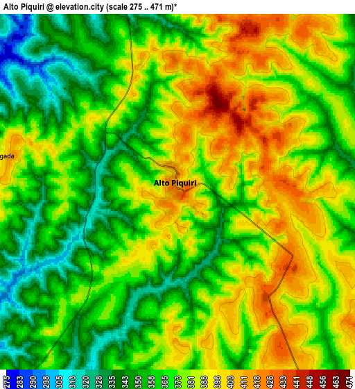Zoom OUT 2x Alto Piquiri, Brazil elevation map