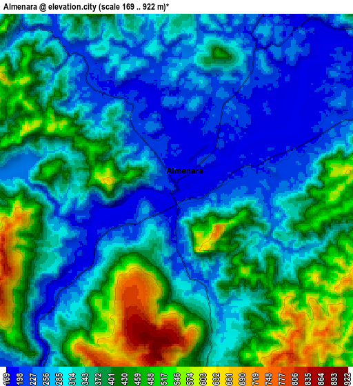 Zoom OUT 2x Almenara, Brazil elevation map