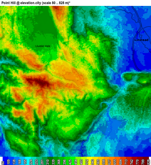 Zoom OUT 2x Point Hill, Jamaica elevation map