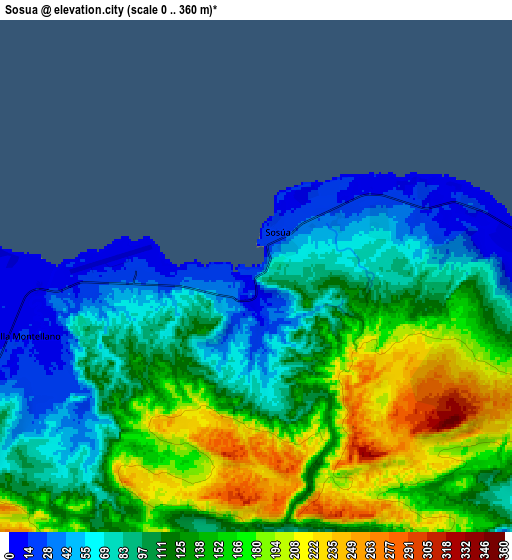 Zoom OUT 2x Sosúa, Dominican Republic elevation map