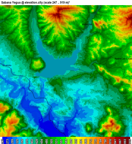 Zoom OUT 2x Sabana Yegua, Dominican Republic elevation map