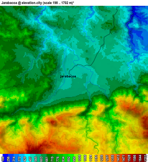 Zoom OUT 2x Jarabacoa, Dominican Republic elevation map