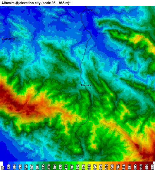 Zoom OUT 2x Altamira, Dominican Republic elevation map