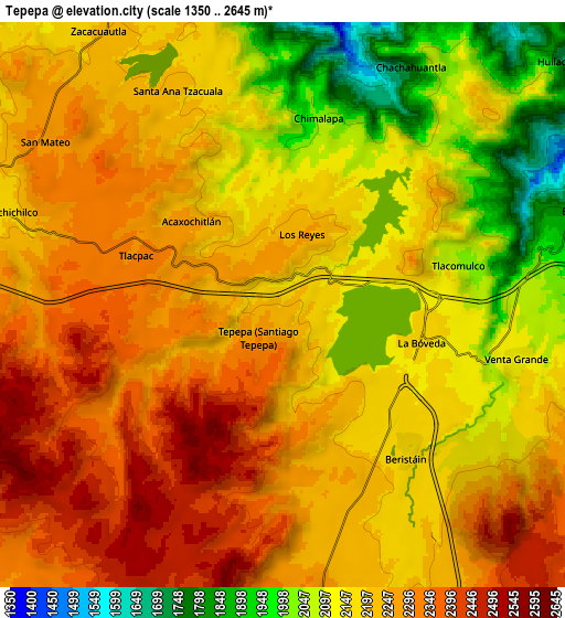 Zoom OUT 2x Tepepa, Mexico elevation map