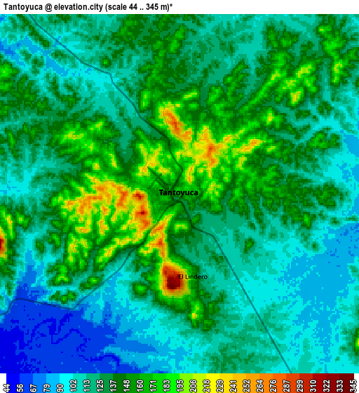 Zoom OUT 2x Tantoyuca, Mexico elevation map