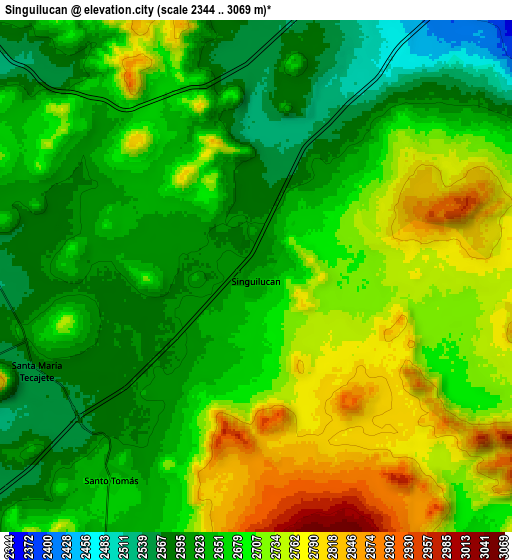 Zoom OUT 2x Singuilucan, Mexico elevation map