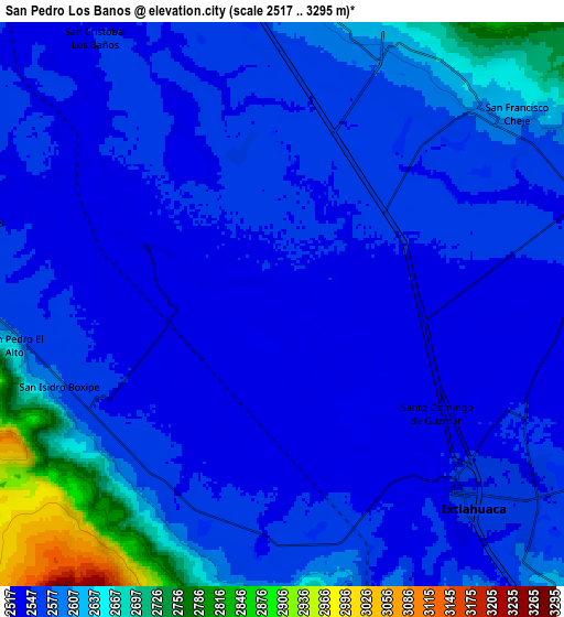 Zoom OUT 2x San Pedro Los Baños, Mexico elevation map