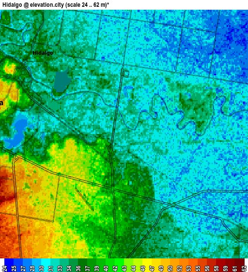 Zoom OUT 2x Hidalgo, Mexico elevation map