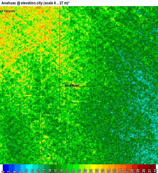 Zoom OUT 2x Anáhuac, Mexico elevation map