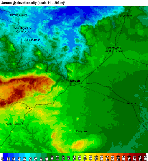 Zoom OUT 2x Jaruco, Cuba elevation map