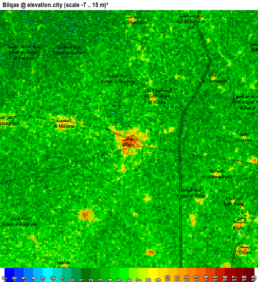 Zoom OUT 2x Bilqās, Egypt elevation map