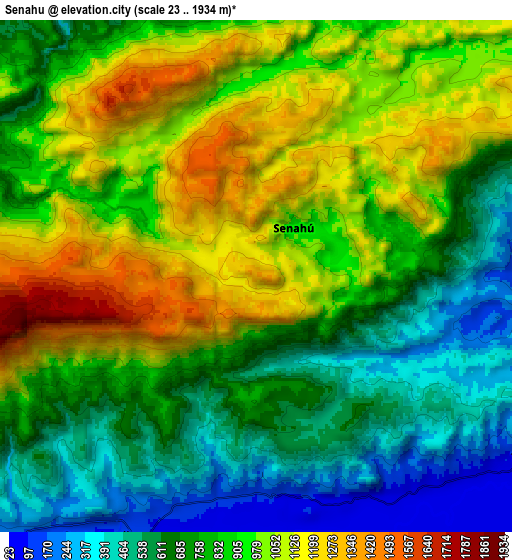 Zoom OUT 2x Senahú, Guatemala elevation map