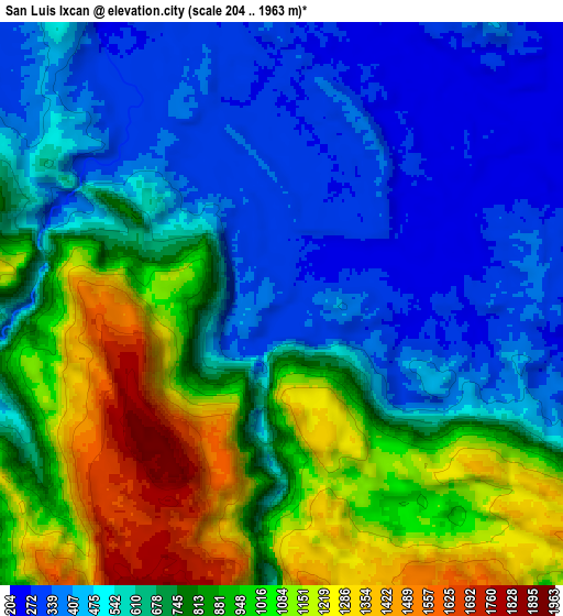 Zoom OUT 2x San Luis Ixcán, Guatemala elevation map