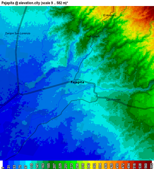 Zoom OUT 2x Pajapita, Guatemala elevation map