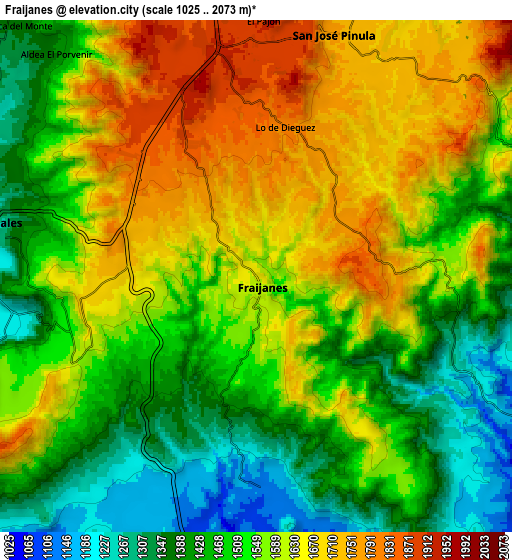 Zoom OUT 2x Fraijanes, Guatemala elevation map