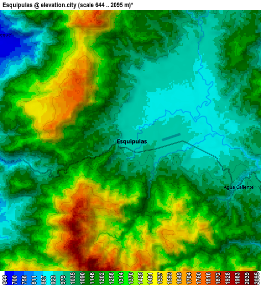 Zoom OUT 2x Esquipulas, Guatemala elevation map