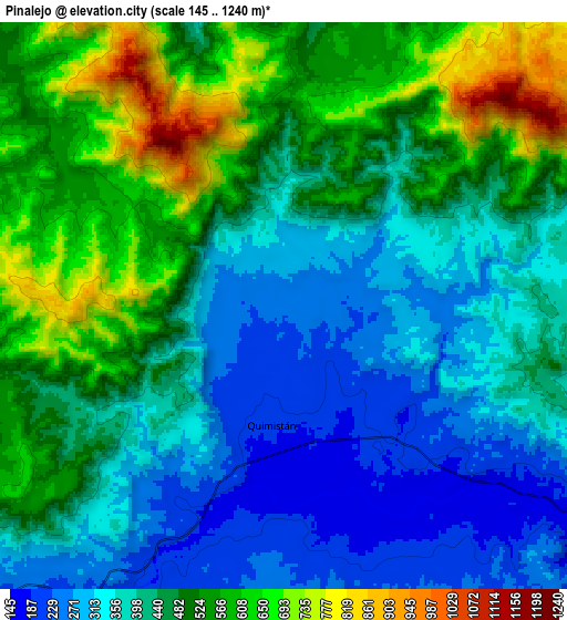 Zoom OUT 2x Pinalejo, Honduras elevation map