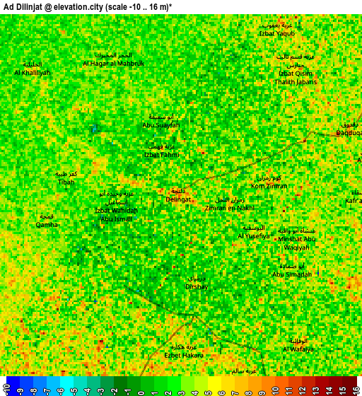 Zoom OUT 2x Ad Dilinjāt, Egypt elevation map