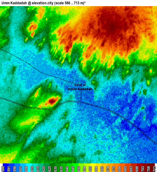 Zoom OUT 2x Umm Kaddadah, Sudan elevation map