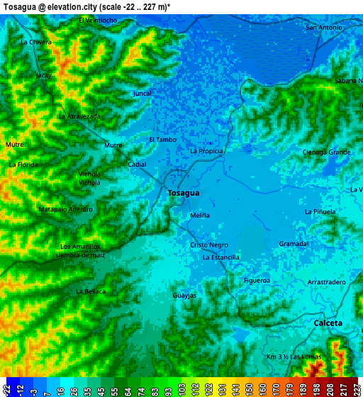 Zoom OUT 2x Tosagua, Ecuador elevation map