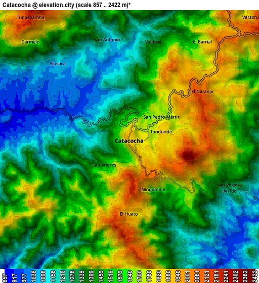 Zoom OUT 2x Catacocha, Ecuador elevation map