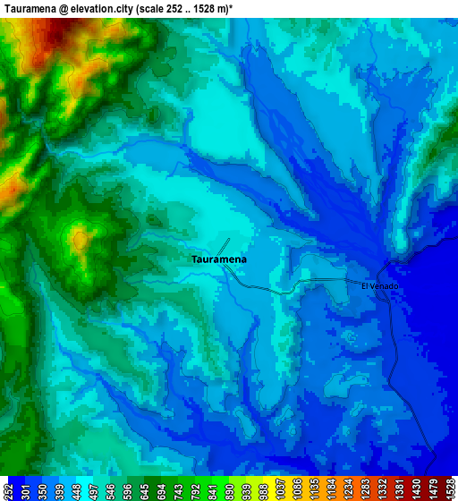 Zoom OUT 2x Tauramena, Colombia elevation map