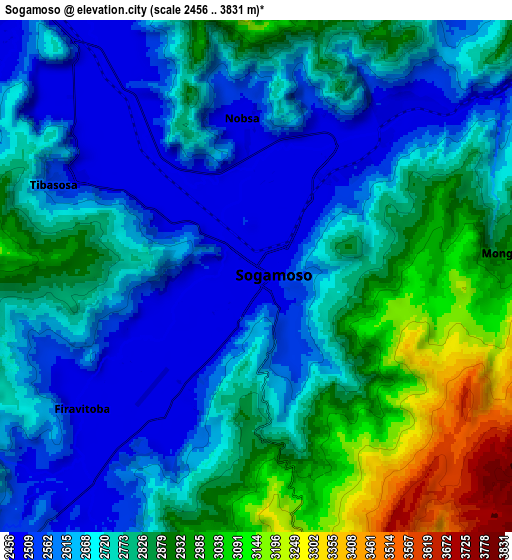 Zoom OUT 2x Sogamoso, Colombia elevation map