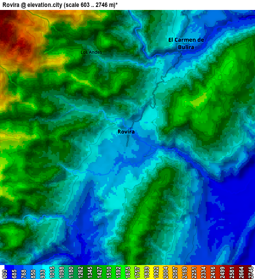 Zoom OUT 2x Rovira, Colombia elevation map