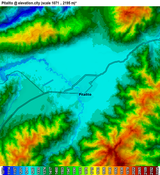 Zoom OUT 2x Pitalito, Colombia elevation map