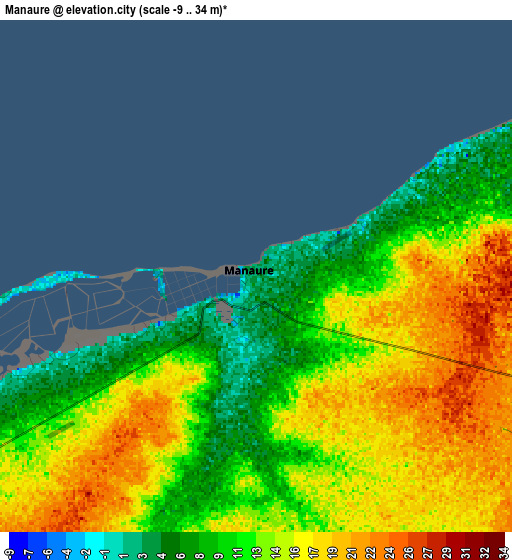 Zoom OUT 2x Manaure, Colombia elevation map