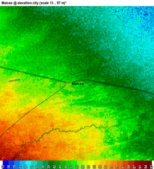 Zoom OUT 2x Maicao, Colombia elevation map