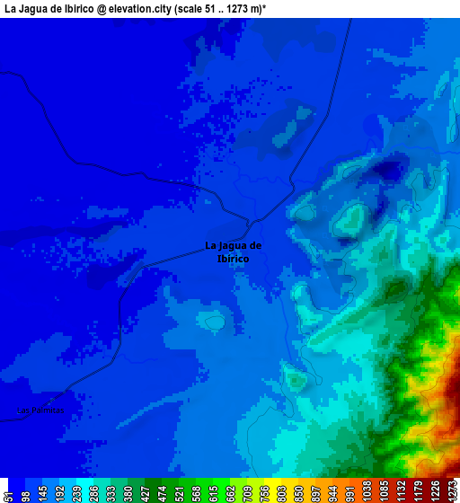 Zoom OUT 2x La Jagua de Ibirico, Colombia elevation map