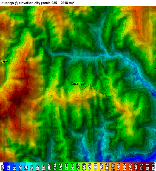 Zoom OUT 2x Ituango, Colombia elevation map