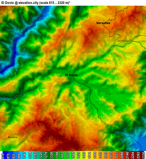 Zoom OUT 2x El Dovio, Colombia elevation map