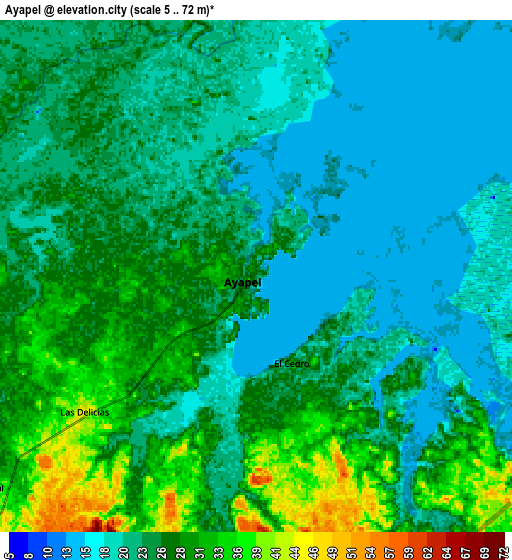 Zoom OUT 2x Ayapel, Colombia elevation map