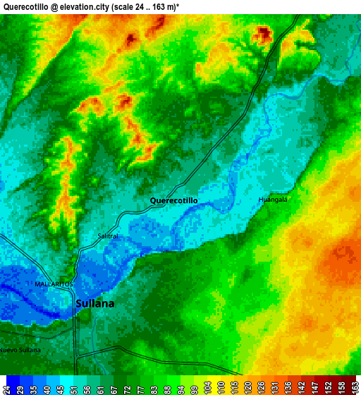Zoom OUT 2x Querecotillo, Peru elevation map