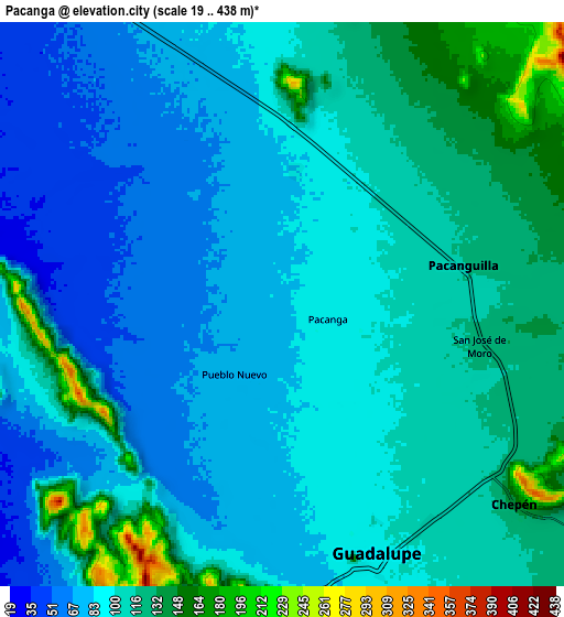 Zoom OUT 2x Pacanga, Peru elevation map