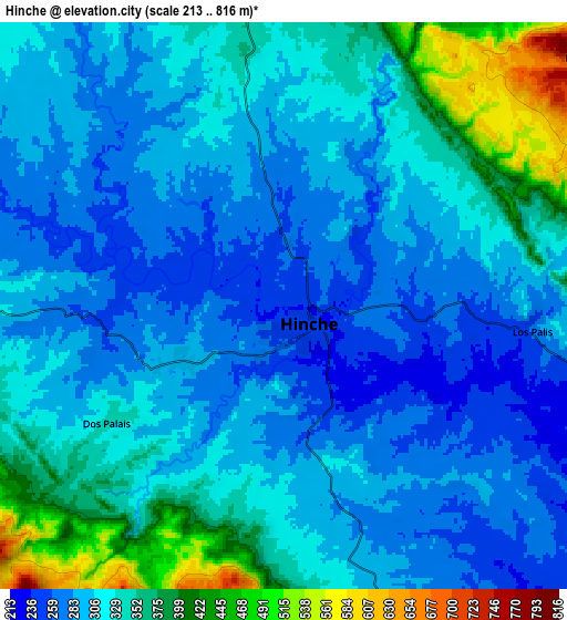 Zoom OUT 2x Hinche, Haiti elevation map