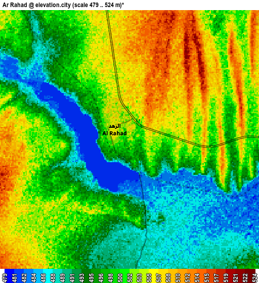 Zoom OUT 2x Ar Rahad, Sudan elevation map