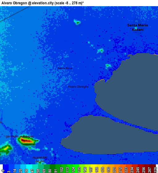 Zoom OUT 2x Álvaro Obregón, Mexico elevation map