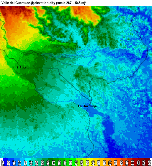 Zoom OUT 2x Valle del Guamuez, Colombia elevation map
