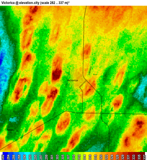 Zoom OUT 2x Victorica, Argentina elevation map