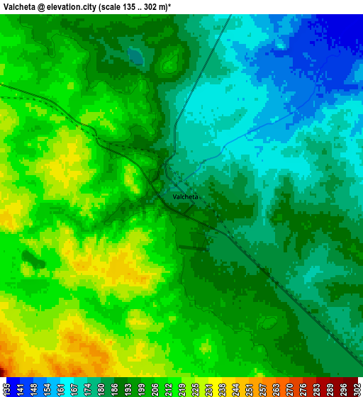 Zoom OUT 2x Valcheta, Argentina elevation map