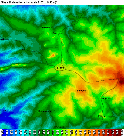 Zoom OUT 2x Siaya, Kenya elevation map