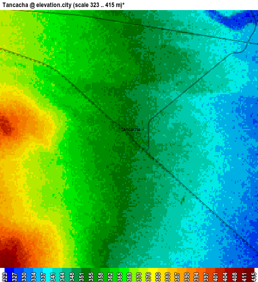 Zoom OUT 2x Tancacha, Argentina elevation map