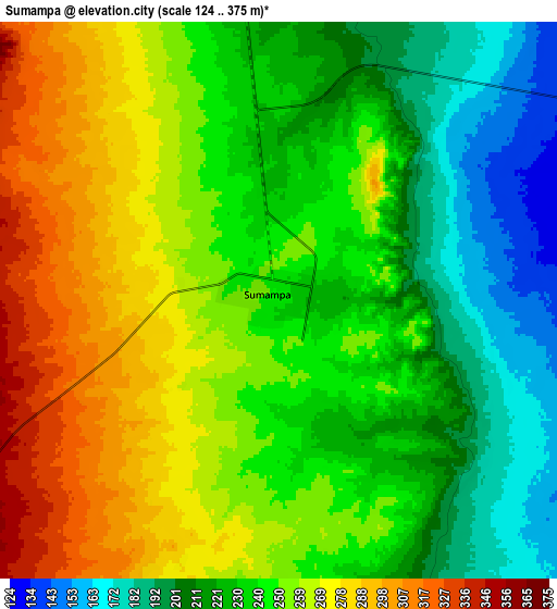 Zoom OUT 2x Sumampa, Argentina elevation map