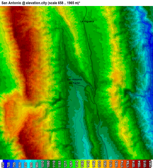 Zoom OUT 2x San Antonio, Argentina elevation map