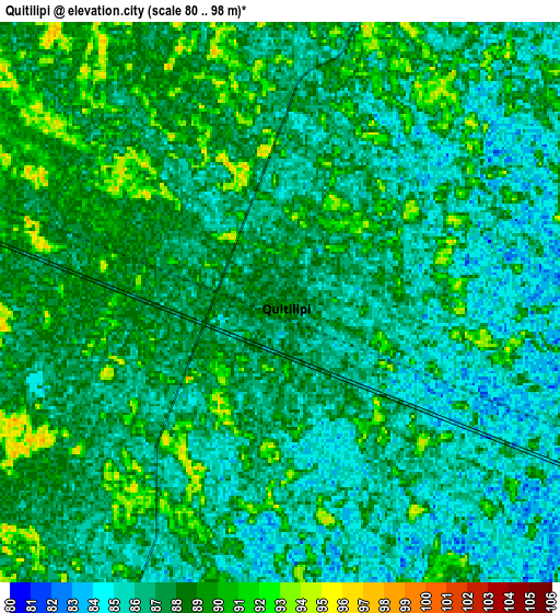 Zoom OUT 2x Quitilipi, Argentina elevation map